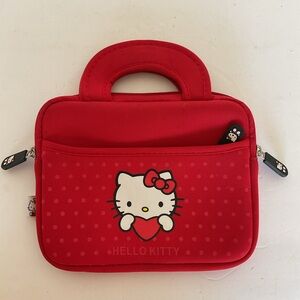 HELLO KITTY NEOPRENE ZIPPERED TECH BAG